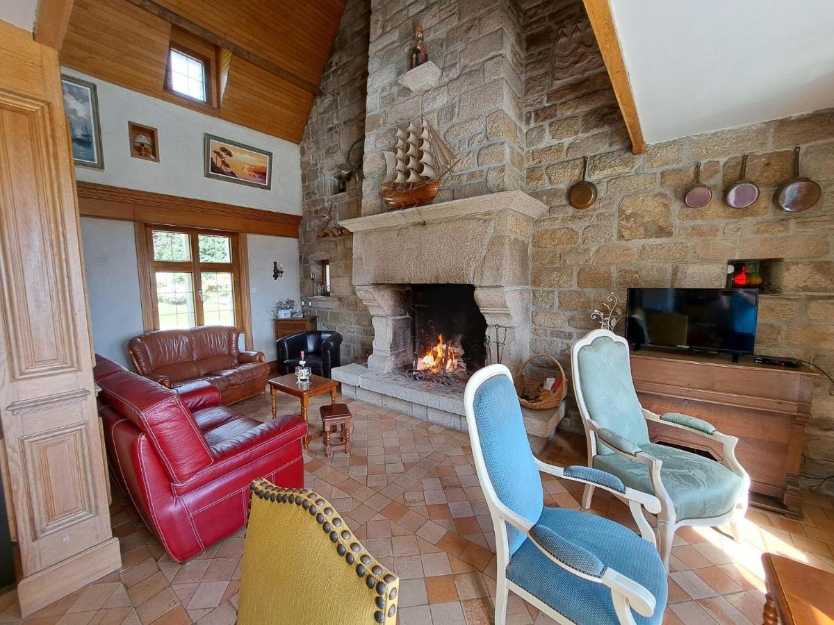 הוילה Saint-Pol-de-Léon Breton Granite Stone House With Fantastic Sea Views מראה חיצוני תמונה