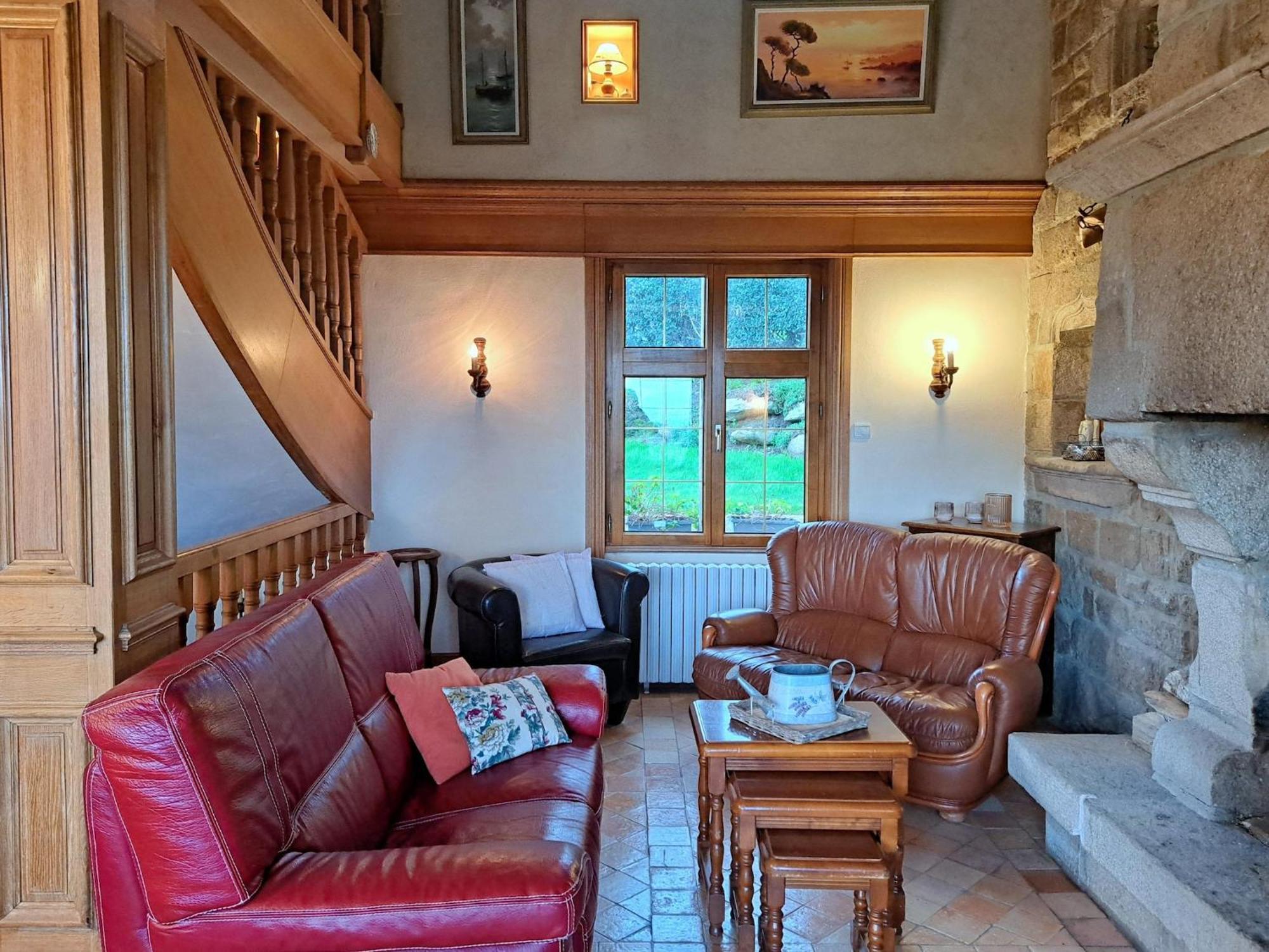 הוילה Saint-Pol-de-Léon Breton Granite Stone House With Fantastic Sea Views מראה חיצוני תמונה